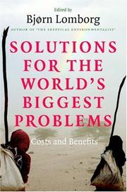 Cover of Solutions for the World's Biggest Problems by Bjørn Lomborg