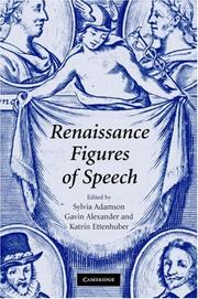 Front cover of Renaissance figures of speech by Sylvia Adamson
