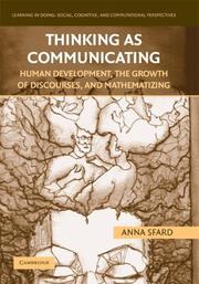 Cover of Thinking as communicating by Anna Sfard