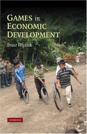 Cover of Games in Economic Development by Bruce Wydick