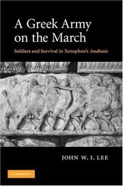 Front cover of A Greek Army on the March by John W. I. Lee