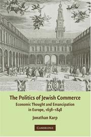 Front cover of The Politics of Jewish Commerce by Jonathan Karp