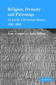 Cover of Religion, dynasty and patronage in early Christian Rome, 300-900 by Catherine Fales Cooper