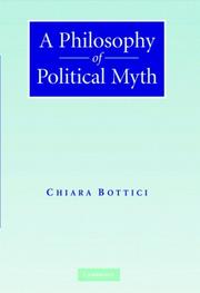 Cover of A philosophy of political myth by Chiara Bottici