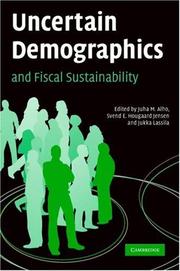 Front cover of Uncertain demographics and fiscal sustainability by Juha Alho