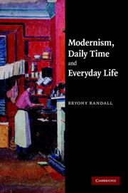 Cover of Modernism, daily time and everyday life by Bryony Randall
