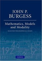 Cover of Mathematics, Models, and Modality by John P. Burgess