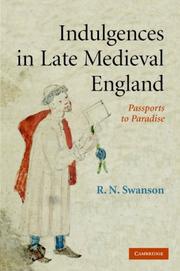 Front cover of Indulgences in late medieval England by R. N. Swanson
