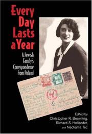 Cover of Every Day Lasts A Year by Christopher R. Browning