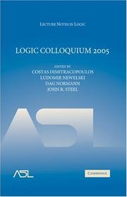 Front cover of Logic Colloquium 2005 by Logic Colloquium (2005 Athens, Greece)