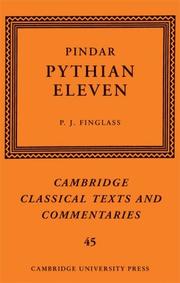 Cover of Pindar by P. J. Finglass