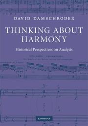 Cover of Thinking about Harmony by David Damschroder