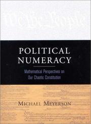 Cover of Political numeracy by Michael Meyerson