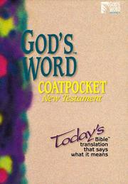 Front cover of God's Word Coat Pocket New Testament by Unknown