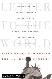 Cover of Letter to the world by Susan Ware