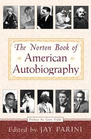 Front cover of The Norton book of American autobiography by Jay Parini