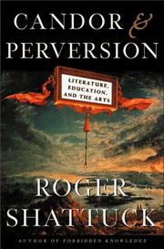 Cover of Candor and Perversion by Roger Shattuck