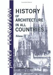 Cover of History of Architecture in All Countries by James Fergusson