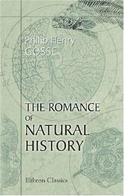 Cover of The romance of natural history by Philip Henry Gosse