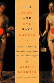 Front cover of Did Adam and Eve Have Navels? by Martin Gardner