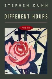 Cover of Different Hours by Stephen Dunn