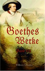 Cover of Sämtliche Werke by Johann Wolfgang von Goethe