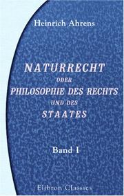 Cover of Naturrecht, oder Philosophie des Rechts und des Staates by Heinrich Ahrens