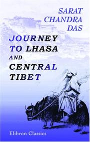 Cover of Journey to Lhasa and central Tibet by Sarat Chandra Das
