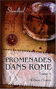 Cover of Promenades dans Rome by Stendhal