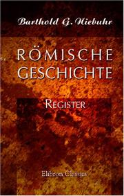 Front cover of Römische Geschichte by Barthold Georg Niebuhr