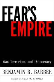 Cover of Fear's Empire by Benjamin Barber