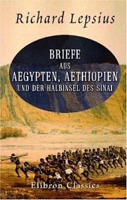 Cover of Denkmaeler aus Aegypten und Aethiopien nach den Zeichnungen der von Seiner Majestät dem Koenige von Preussen Friedrich Wilhelm IV by Carl Richard Lepsius