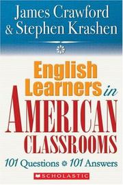 Front cover of English learners in American classrooms by James Crawford