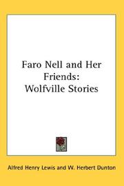 Front cover of Faro Nell and her friends by Alfred Henry Lewis