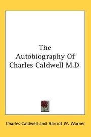 Cover of Autobiography of Charles Caldwell, M.D. by Charles Caldwell