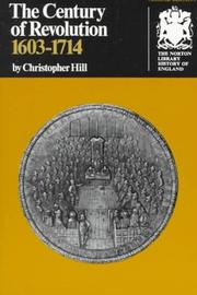 Front cover of The century of revolution, 1603-1714 by Christopher Hill