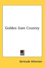 Front cover of Golden Gate country by Gertrude Atherton