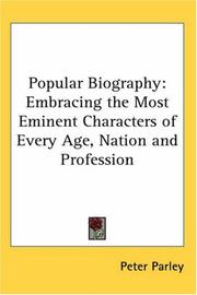 Cover of Popular Biography by Peter Parley