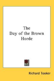 Front cover of The Day of the Brown Horde by Richard Tooker