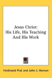 Cover of Jesus Christ by Ferdinand Prat