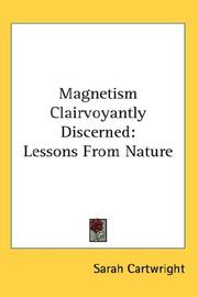 Cover of Magnetism Clairvoyantly Discerned by Sarah Cartwright