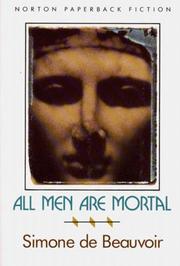 Front cover of Tous les hommes sont mortels by Simone de Beauvoir