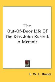 Front cover of The Out-Of-Door Life Of The Rev. John Russell by E. W. L. Davies