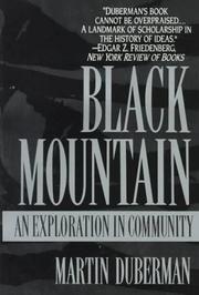 Cover of Black Mountain by Martin B. Duberman