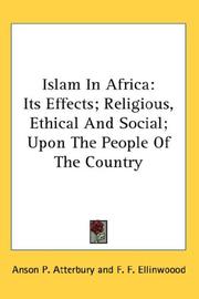 Front cover of Islam In Africa by Anson P. Atterbury