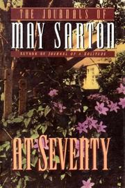 Cover of At Seventy by May Sarton