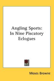 Cover of Angling Sports by Moses Browne