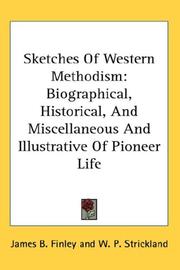 Cover of Sketches of western Methodism by James B. Finley