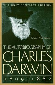 Front cover of The autobiography of Charles Darwin, 1809-1882 by Charles Darwin