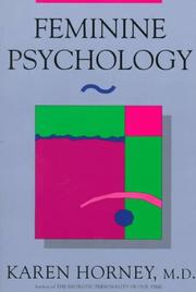 Front cover of Feminine Psychology by Karen Horney